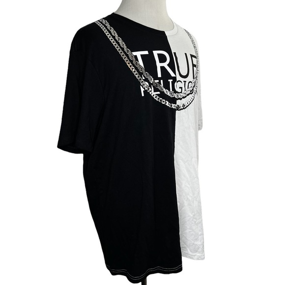 True Religion World Tour Split Fashion Tee Shirt - Picture 3 of 10